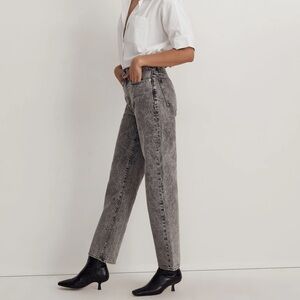 Madewell Gray Straight Leg Jeans